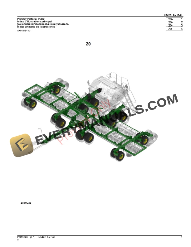 John Deere N542C Air Drill Parts Catalog PC13646 30SEP23-3