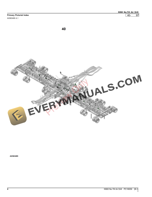John Deere N560 No-Till Air Drill Parts Catalog PC16059 21SEP23-4