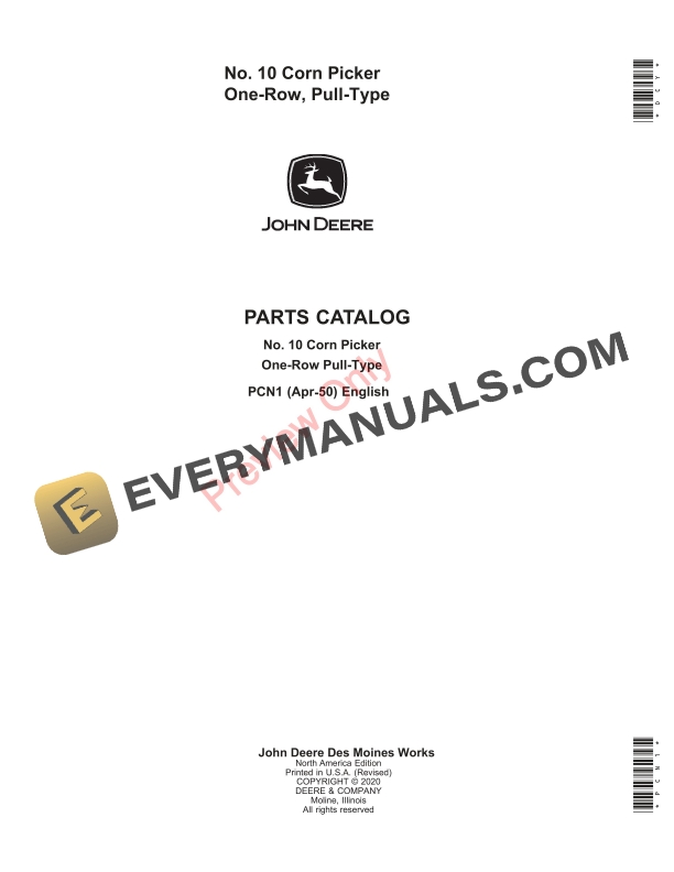 John Deere No. 10 Corn Picker