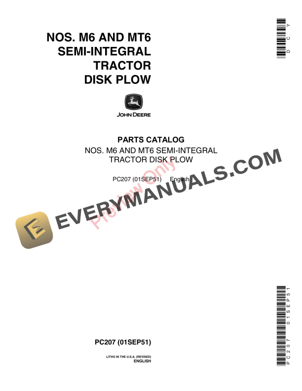 John Deere Nos. M6