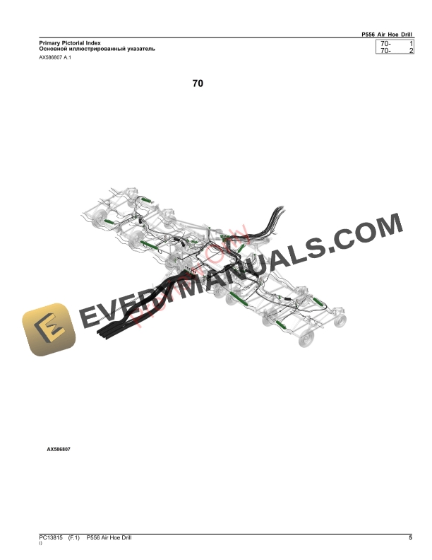John Deere P556 Air Hoe Drill Parts Catalog PC13815 17SEP23-5