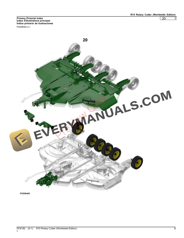 John Deere R15 Rotary Cutter Parts Catalog PC6182 30SEP23-3