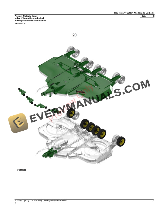 John Deere R20 Rotary Cutter Parts Catalog PC6183 29JUN23-3