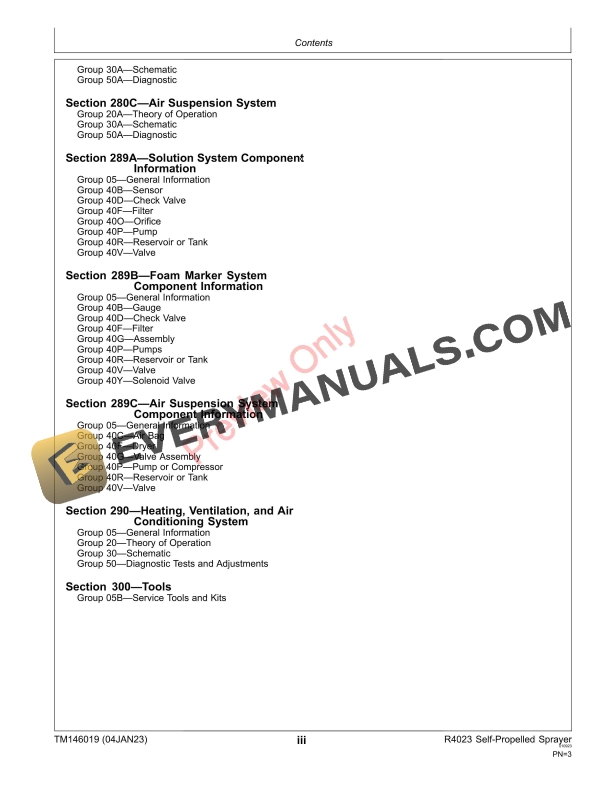 John Deere R4023 Self Propelled Sprayers Diagnostic Technical Manual TM146019 04JAN23 5