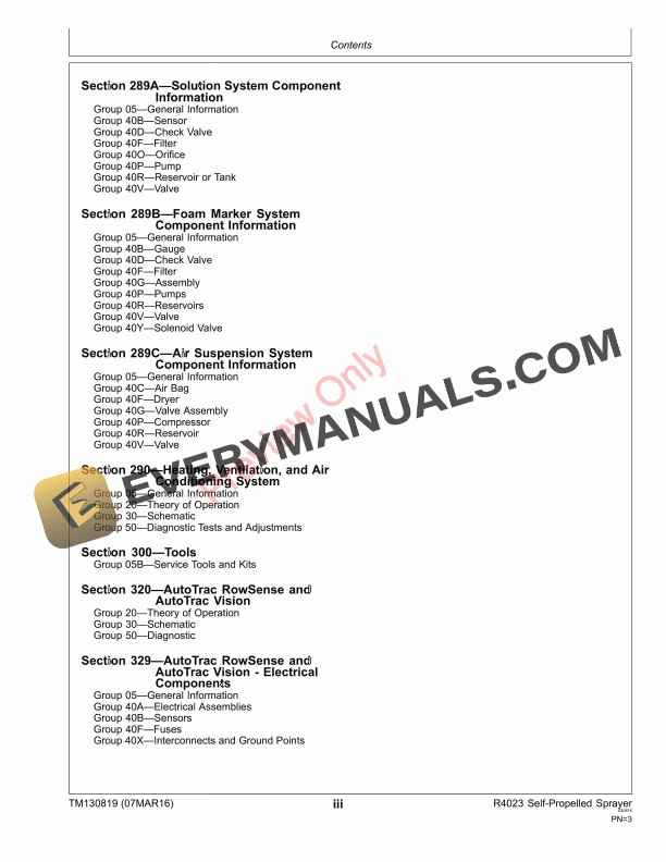 John Deere R4023 Self Propelled Sprayers Technical Manual TM130819 07MAR16 5