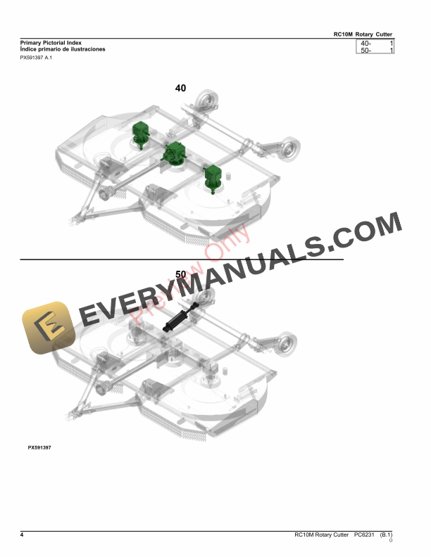 John Deere RC10M Rotary Cutter Parts Catalog PC6231 26OCT23-4