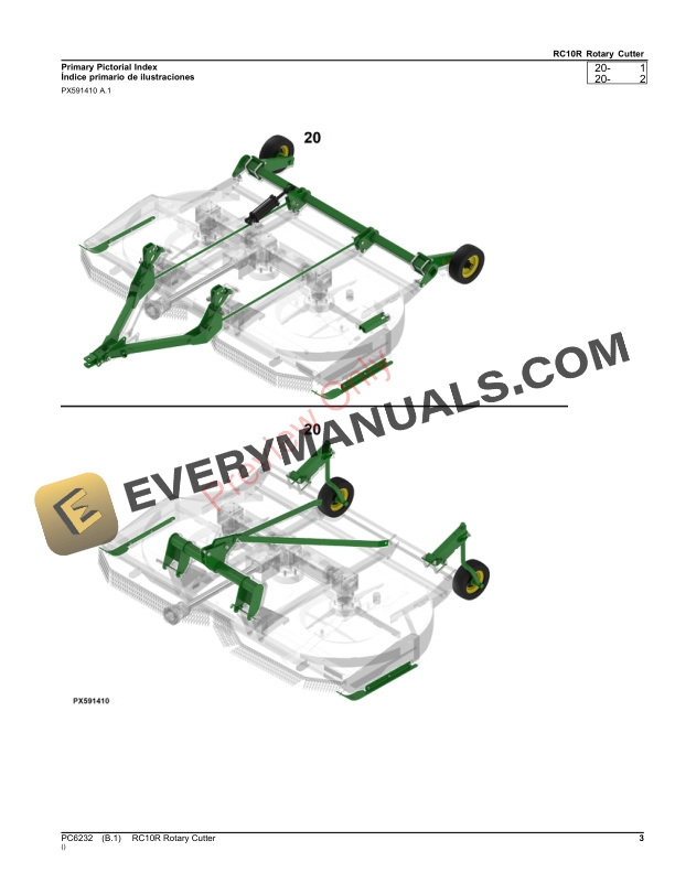 John Deere RC10R Rotary Cutter Parts Catalog PC6232 26OCT23 4 John Deere RC10R Rotary Cutter Parts Catalog PC6232 26OCT23-3