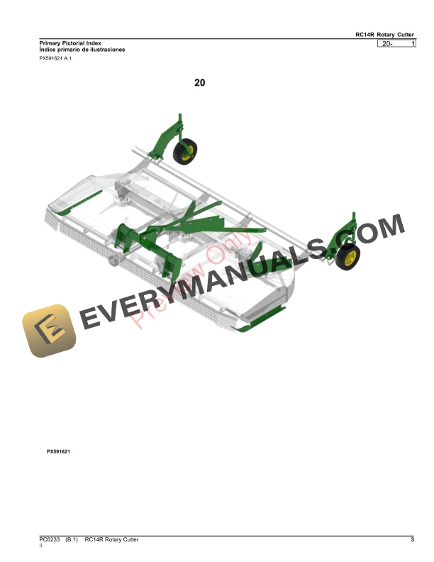 John Deere RC14R Rotary Cutter Parts Catalog PC6233 21NOV23-3