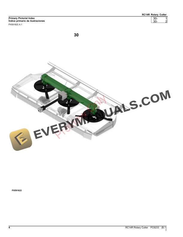 John Deere RC14R Rotary Cutter Parts Catalog PC6233 21NOV23-4