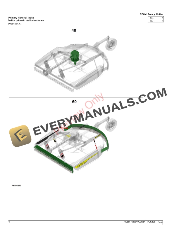 John Deere RC6M Rotary Cutter Parts Catalog PC6226 12OCT23-4