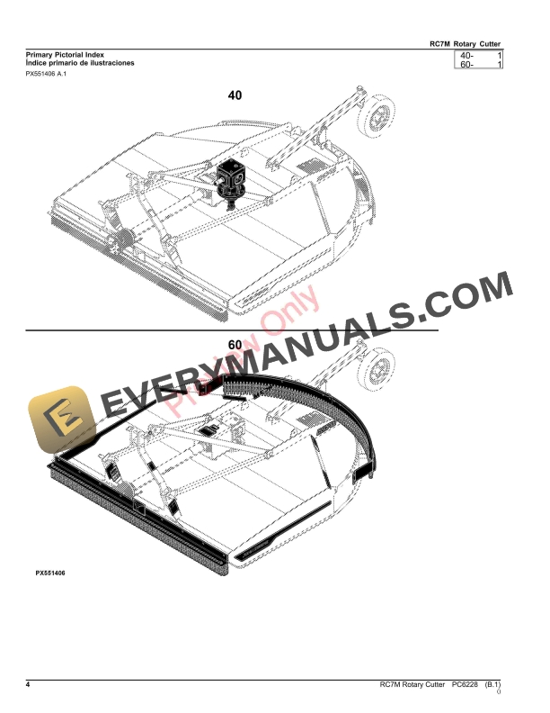 John Deere RC7M Rotary Cutter Parts Catalog PC6228 29MAR23-4