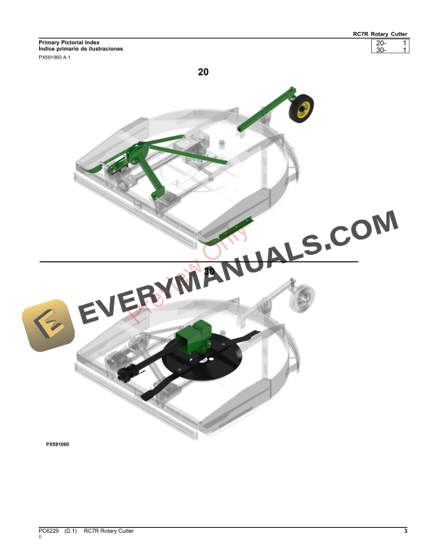 John Deere RC7R Rotary Cutter Parts Catalog PC6229 12OCT23-3