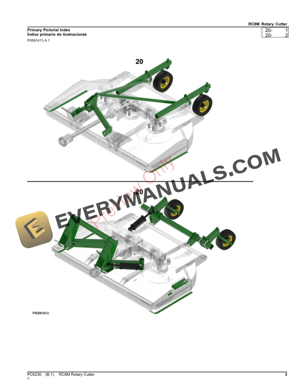 John Deere RC8M Rotary Cutter Parts Catalog PC6230 26OCT23-3