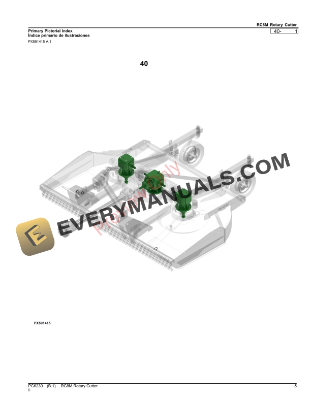 John Deere RC8M Rotary Cutter Parts Catalog PC6230 26OCT23-5