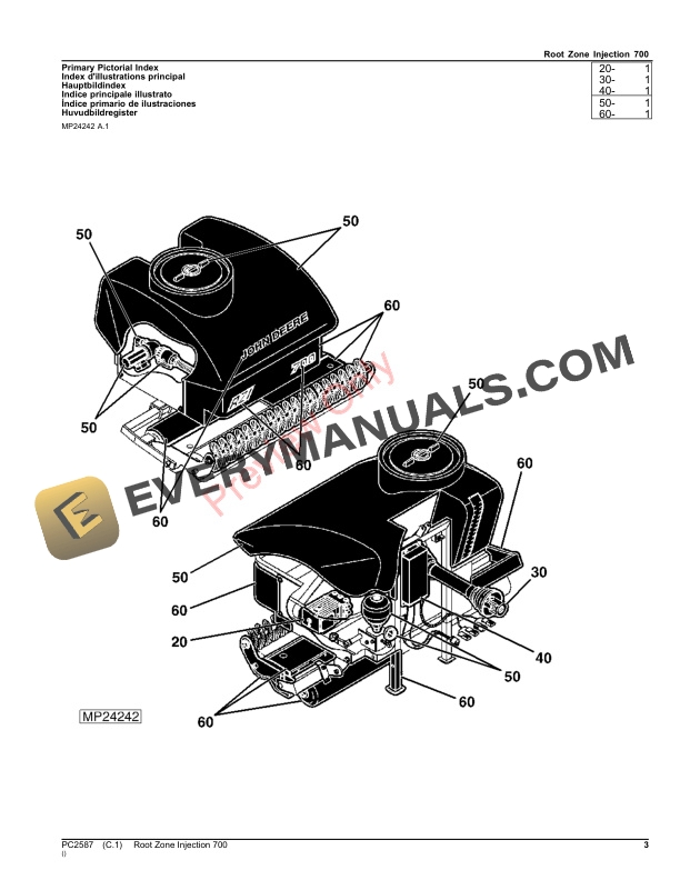 John Deere ROOT ZONE INJECTION 700 Parts Catalog PC2587 11SEP20-3