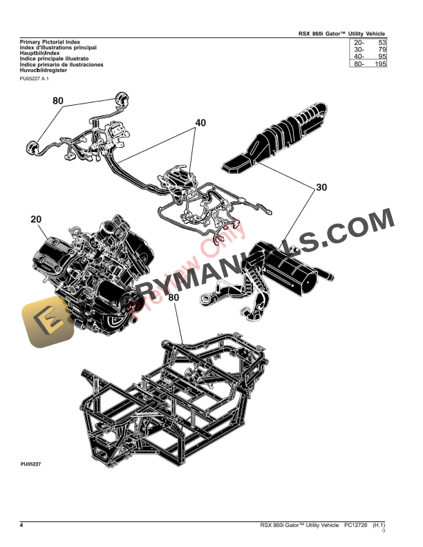 John Deere RSX 860i Gator Utility Vehicle Parts Catalog PC12728 14SEP23-4