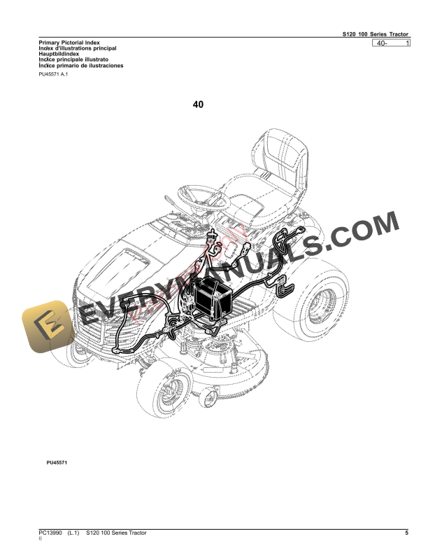 John Deere S120 100 Series Tractor Parts Catalog PC13990 09SEP22-5