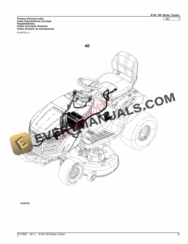 John Deere S130 100 Series Tractor Parts Catalog PC13991 09SEP22-5