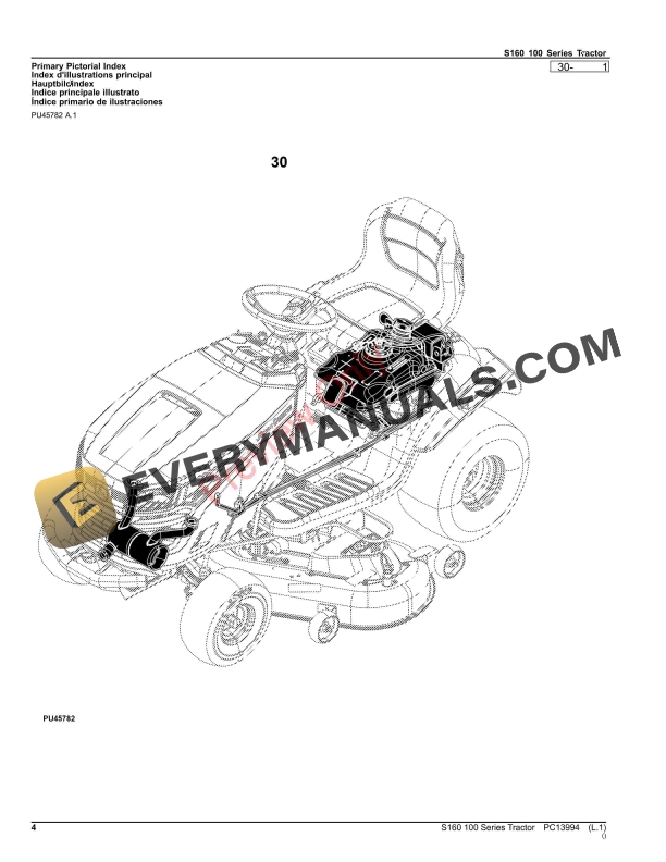 John Deere S160 100 Series Tractor Parts Catalog PC13994 15AUG22-4