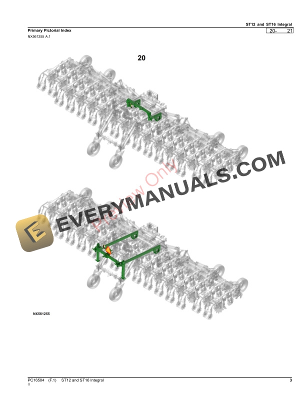 John Deere ST12 and ST16 Integral Parts Catalog PC16504 21NOV23-3
