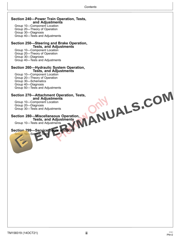 John Deere Select Series Tractors X330 X350 X354 X370 X380 X384 X390 X394 110001 Technical Manual TM158319 14OCT21 4