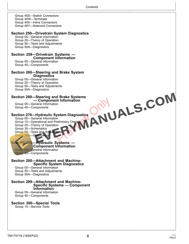 John Deere Select Series Tractors X590 Multi Terrain 180001 Technical Manual TM175719 16SEP22 4