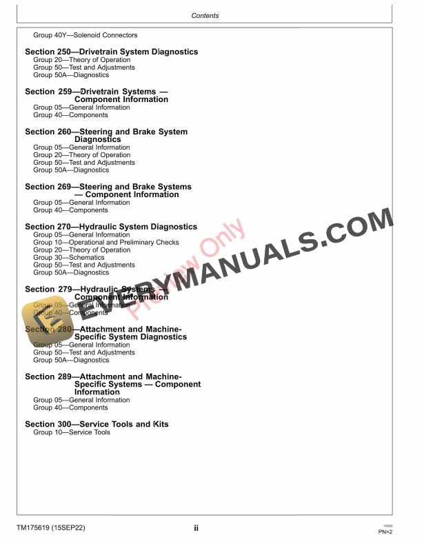 John Deere Select SeriesTractors X570, X580, X584 Multi Technical Manual TM175619 15SEP22 6 John Deere Select SeriesTractors X570 X580 X584 Multi Technical Manual TM175619 15SEP22 4