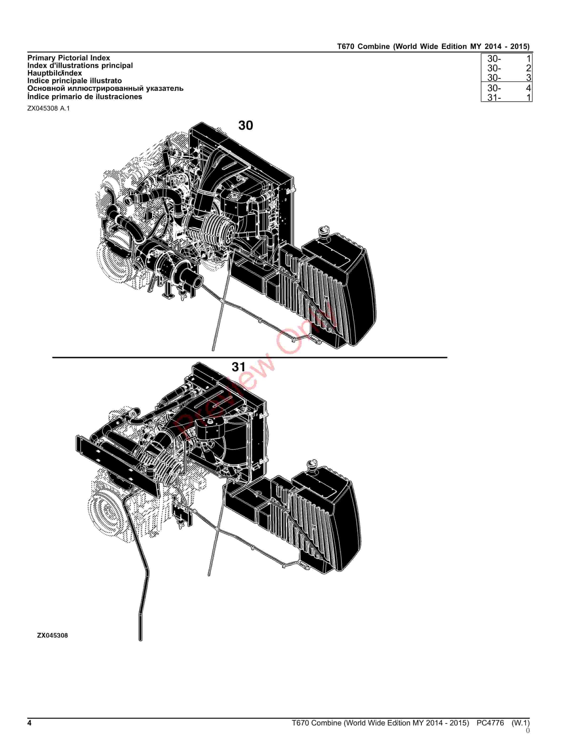 John Deere T670 Combine Parts Catalog PC4776 06OCT23-4