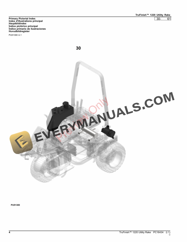 John Deere TruFinish 1220 Utility Rake Parts Catalog PC16434 09NOV23-4