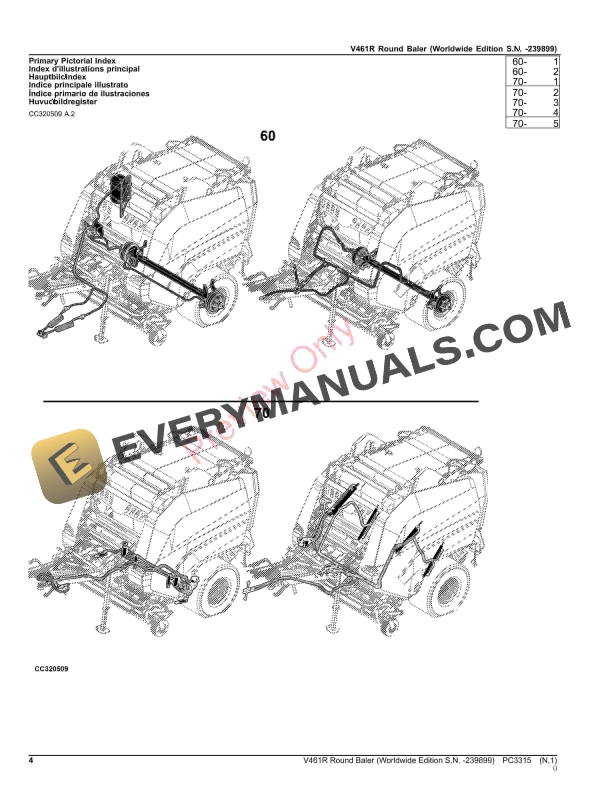 John Deere V461R Round Baler Parts Catalog PC3315 17OCT23 5 John Deere V461R Round Baler Parts Catalog PC3315 17OCT23-4