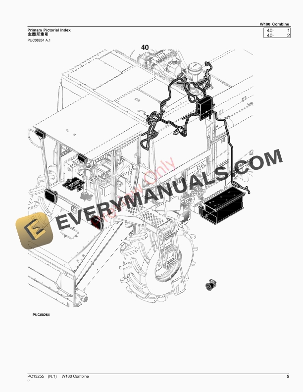 John Deere W100 Combine Parts Catalog PC13255 15OCT23 6 John Deere W100 Combine Parts Catalog PC13255 15OCT23-5