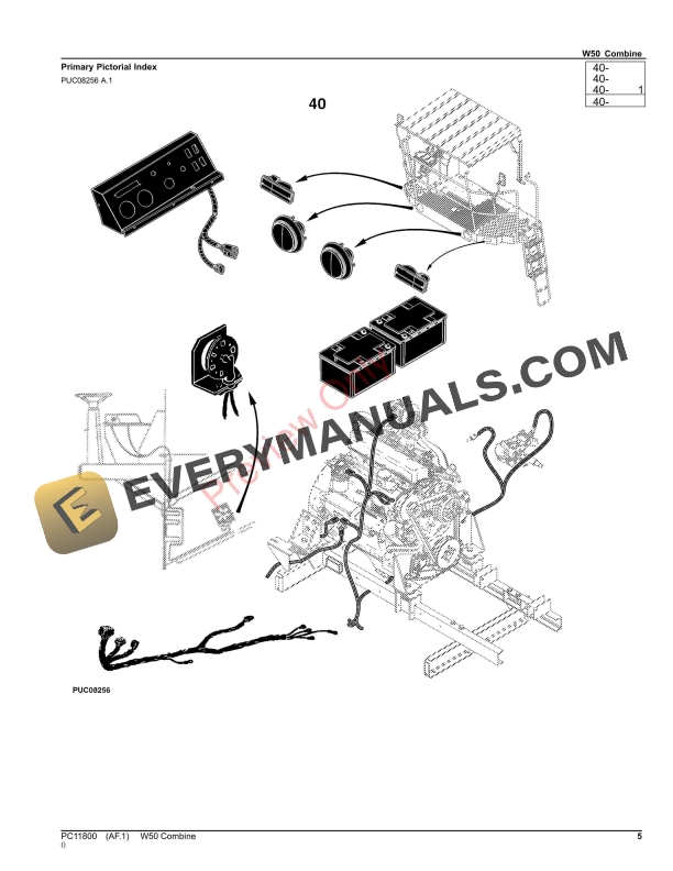 John Deere W50 Combine Parts Catalog PC11800 12APR23 6 John Deere W50 Combine Parts Catalog PC11800 12APR23 5