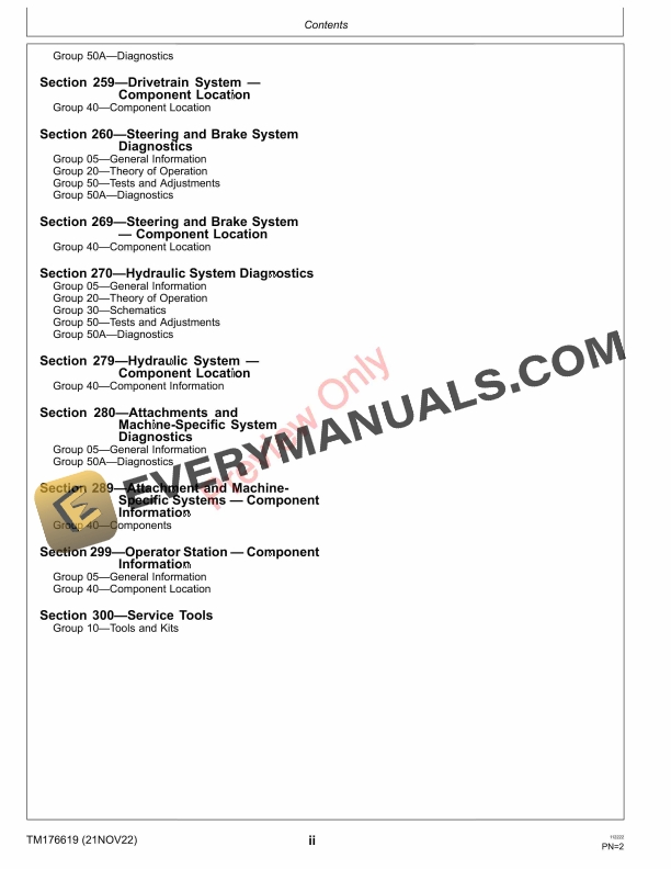 John Deere Wide Area Mower 1600 Series III Turbo (680001-) Technical Manual TM176619 21NOV22 6 John Deere Wide Area Mower 1600 Series III Turbo 680001 Technical Manual TM176619 21NOV22 4