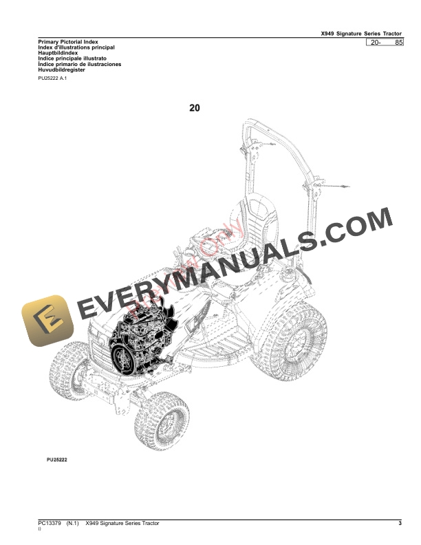 John Deere X949 Signature Series Tractor Parts Catalog PC13379 30SEP23-3