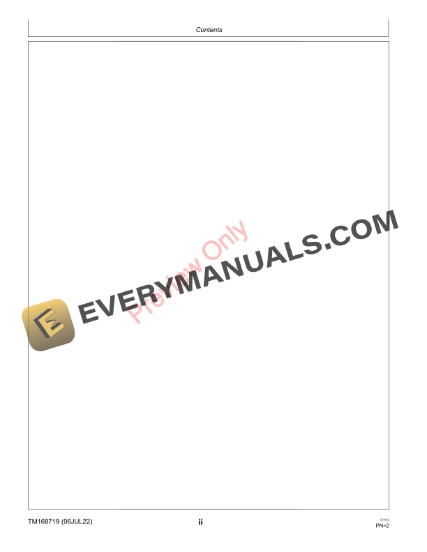 John Deere XUV865E, XUV865M, and XUV865R Gator Utility Vehicles (010001 Technical Manual TM168719 06JUL22 6 John Deere XUV865E XUV865M and XUV865R Gator Utility Vehicles 010001 Technical Manual TM168719 06JUL22 4