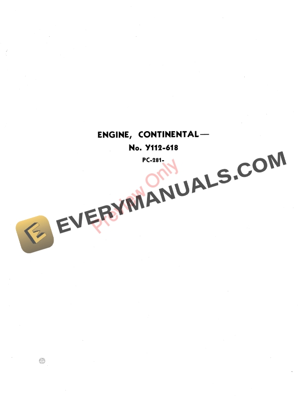 John Deere Y112-618 Continental Engine Parts Catalog PC281 01MAY53-5