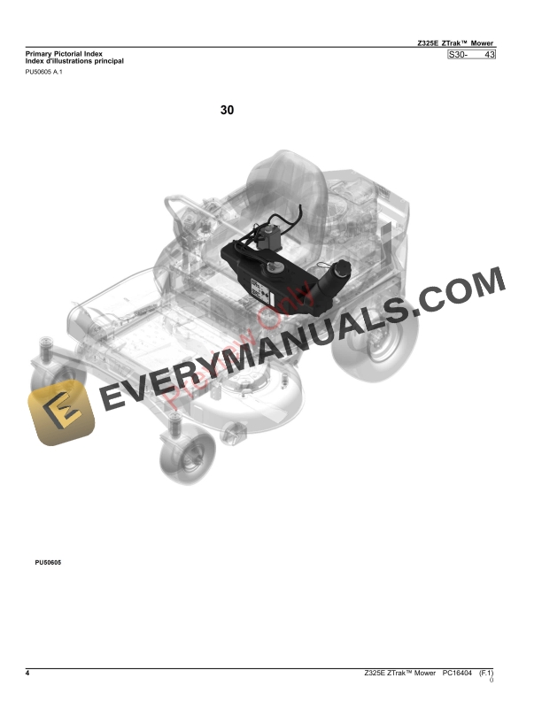 John Deere Z325E ZTrak Mower Parts Catalog PC16404 17SEP23 PDF 11 John Deere Z325E ZTrak Mower Parts Catalog PC16404 17SEP23-4