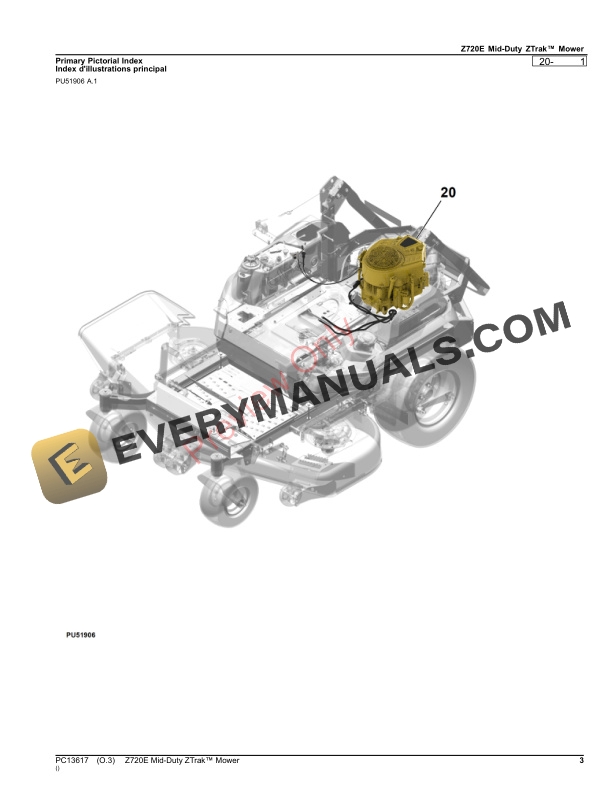 John Deere Z720E Mid-Duty ZTrak Mower Parts Catalog PC13617 30NOV23-3