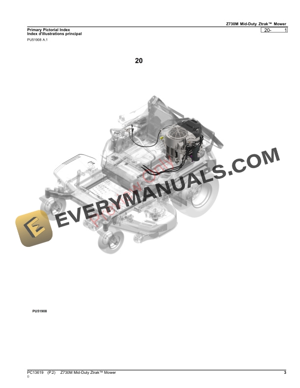 John Deere Z730M Mid-Duty Ztrak Mower Parts Catalog PC13619 30NOV23-3