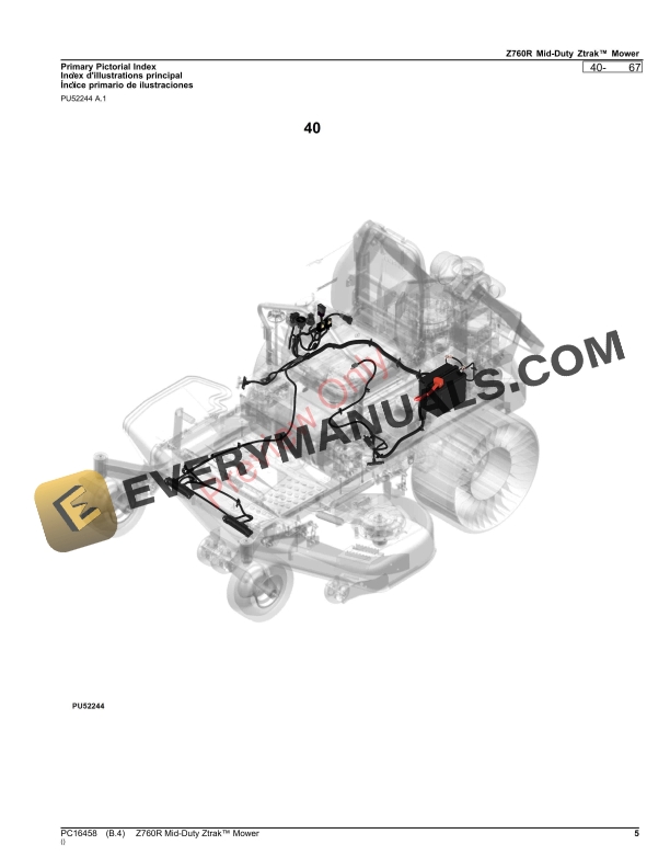 John Deere Z760R Mid-Duty Ztrak Mower Parts Catalog PC16458 30NOV23-5