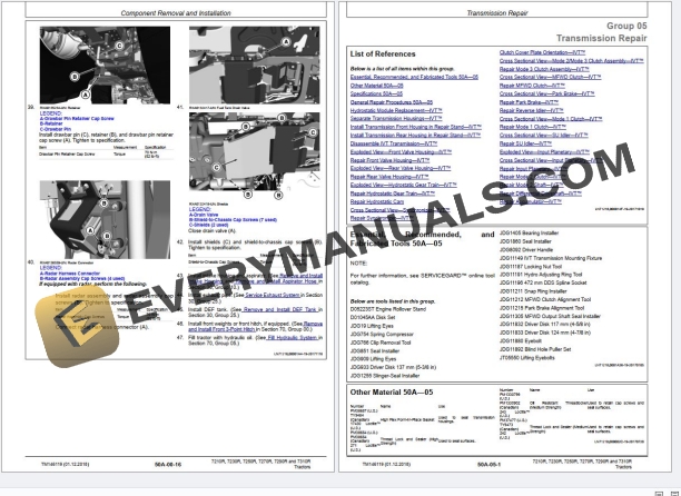 John Deere 7210R 7230R 7250R 7270R 7290R 7310R Tractor Repair Technical Manual TM146119 PDF 7 John Deere 7210R 7230R 7250R 7270R 7290R 7310R Tractor Repair Technical Manual TM146119 PDF - Image 5
