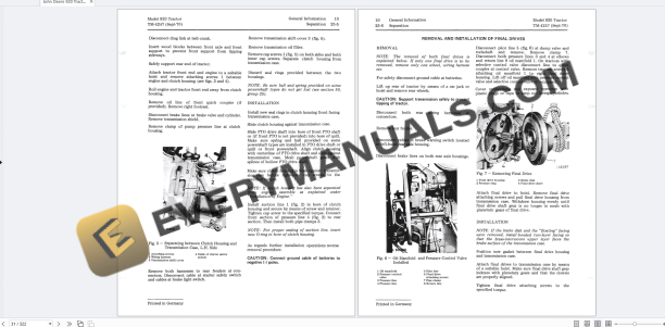 John Deere 920 Tractor Technical Manual TM4247 01JUN74 PDF 5 John Deere 920 Tractor Technical Manual TM4247 01JUN74 PDF - Image 3