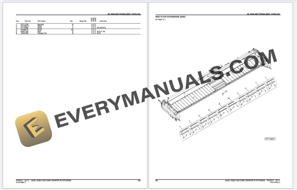 John Deere 925D, 930D AND 936D DRAPER PLATFORM Parts Catalog PC2612 18JAN23 PDF 5 John Deere 925D, 930D AND 936D DRAPER PLATFORM Parts Catalog PC2612 18JAN23 PDF - Image 3