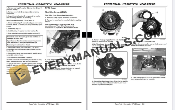 John Deere X740 X744 X748 X749 North America Ultimate Tractor Diagnostic Repair Technical Manual TM2350 PDF 7 John Deere X740 X744 X748 X749 North America Ultimate Tractor Diagnostic Repair Technical Manual TM2350 PDF - Image 5