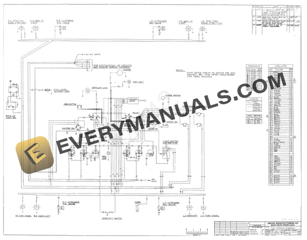 Grove RT49 Crane Schematic, Parts, Operation Instruction Maintenance Manual 6 Grove RT49 Crane Schematic, Parts, Operation Instruction Maintenance Manual - Image 4