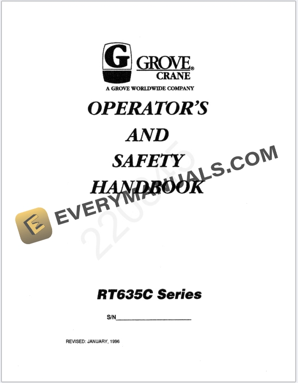 Grove RT640C Crane Schematic, Operators, Parts and Service Manual 4 Grove RT640C Crane Schematic, Operators, Parts and Service Manual - Image 2