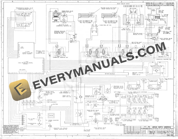 Grove RT755 Crane Schematic, Operators, Parts and Service Manual 7 Grove RT755 Crane Schematic, Operators, Parts and Service Manual - Image 5