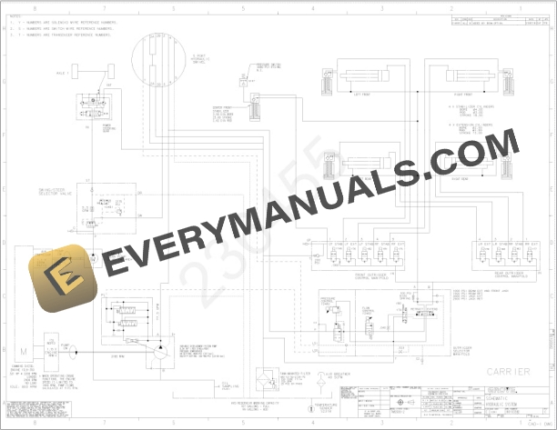 Grove TMS500-2 Crane Schematic, Operators, Parts and Service Manual 6 Grove TMS500-2 Crane Schematic, Operators, Parts and Service Manual - Image 4