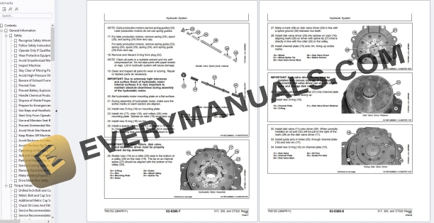 John Deere 317 320 CT322 Skid Steer Compact Track Loader Repair Technical Manual TM2152 PDF 5 John Deere 317 320 CT322 Skid Steer Compact Track Loader Repair Technical Manual TM2152 PDF - Image 3