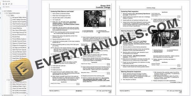 John Deere 317 320 CT322 Skid Steer Compact Track Loader Repair Technical Manual TM2152 PDF 7 John Deere 317 320 CT322 Skid Steer Compact Track Loader Repair Technical Manual TM2152 PDF - Image 5